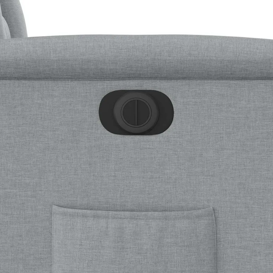 Fauteuil inclinable électrique gris clair tissu - 13