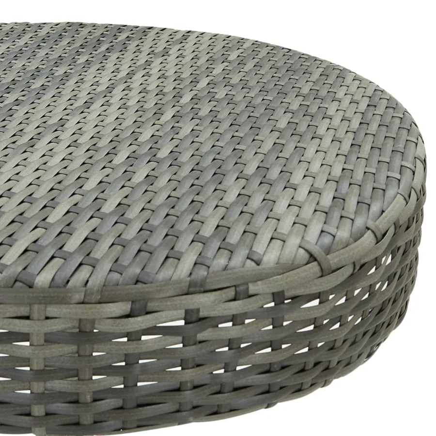 Ensemble de bar de jardin 3 pcs et coussins Résine tressée Gris - 6