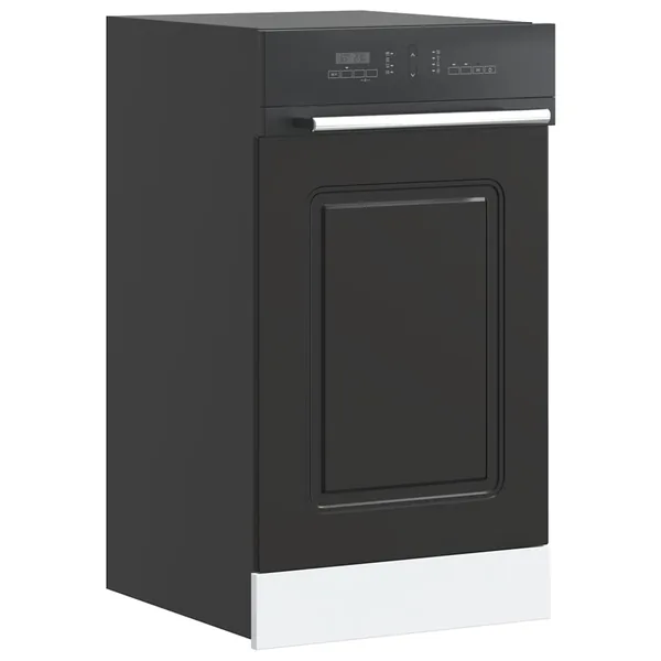 Panneau de lave-vaisselle Kalmar noir 45x1,5x57 cm