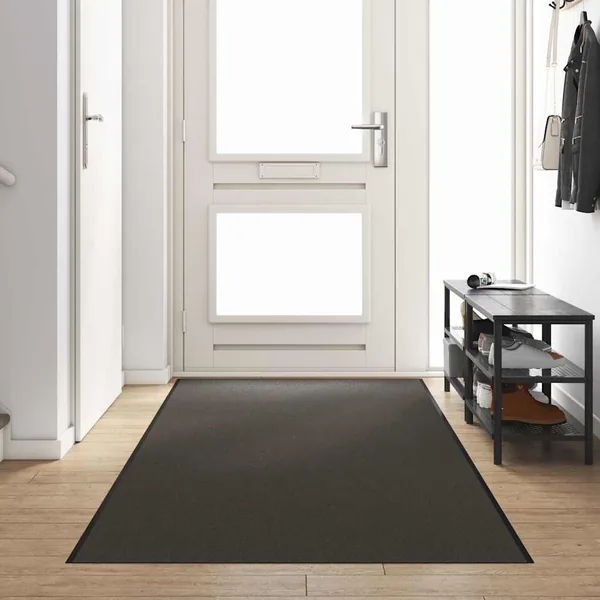 Tapis d'entrée Anthracite et noir 120 x 400 cm 100% Polyamide