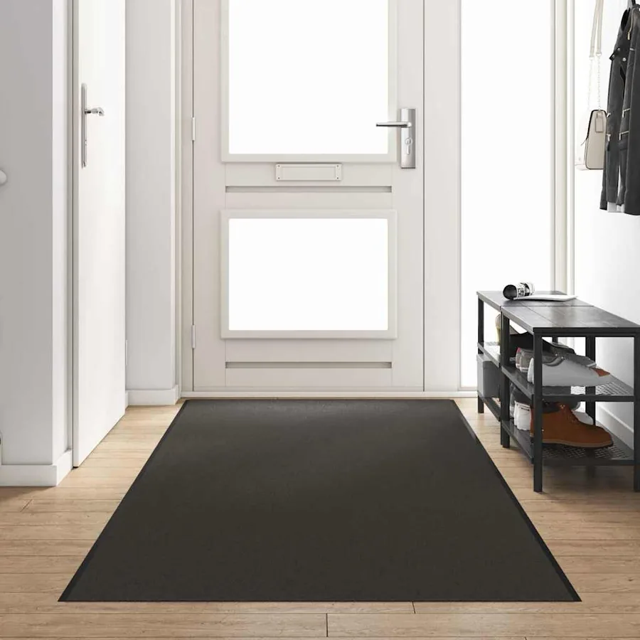 Tapis d'entrée Anthracite et noir 120 x 400 cm 100% Polyamide
