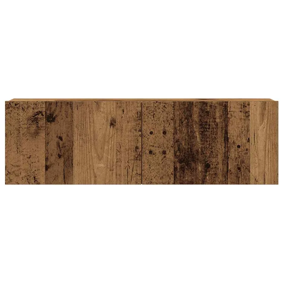 Ensemble de meuble TV mural 3 pcs vieux bois bois d'ingénierie - 5