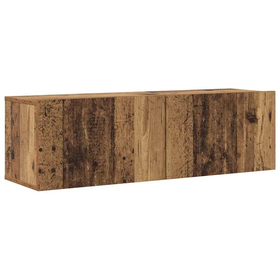 Meubles TV muraux 6 pcs vieux bois bois d'ingénierie - 5