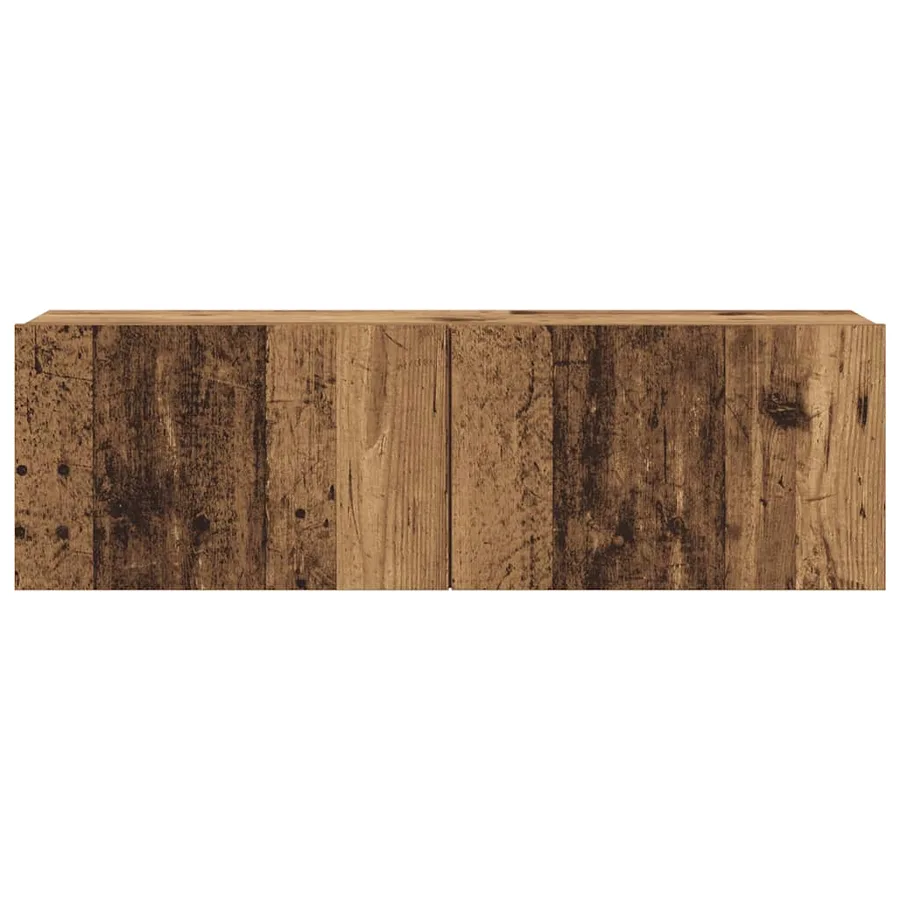 Meubles TV muraux 6 pcs vieux bois bois d'ingénierie - 6