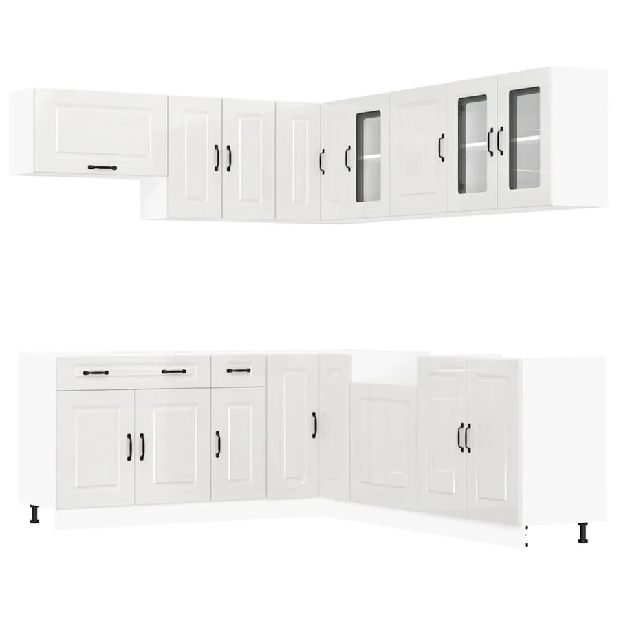 Ensemble d'armoires de cuisine 11 pcs Kalmar bois d'ingénierie - 2