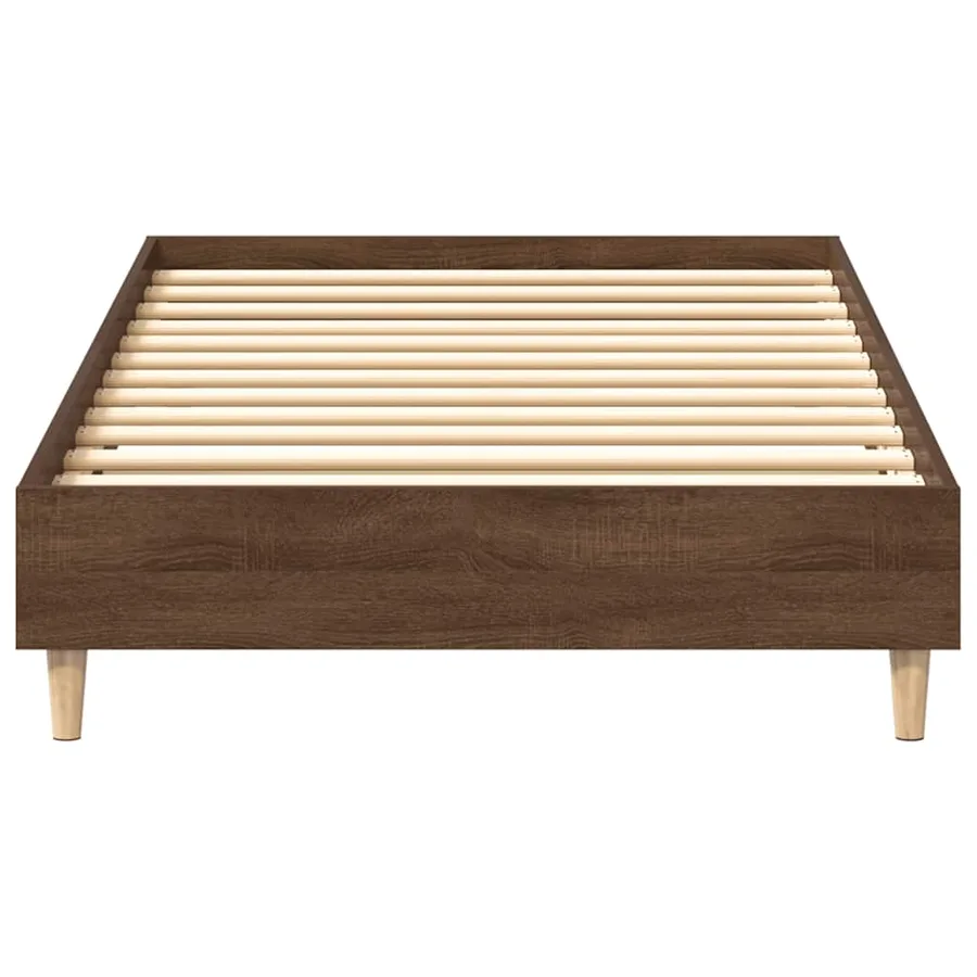 Cadre de lit sans matelas chêne marron 100x200 cm - 5
