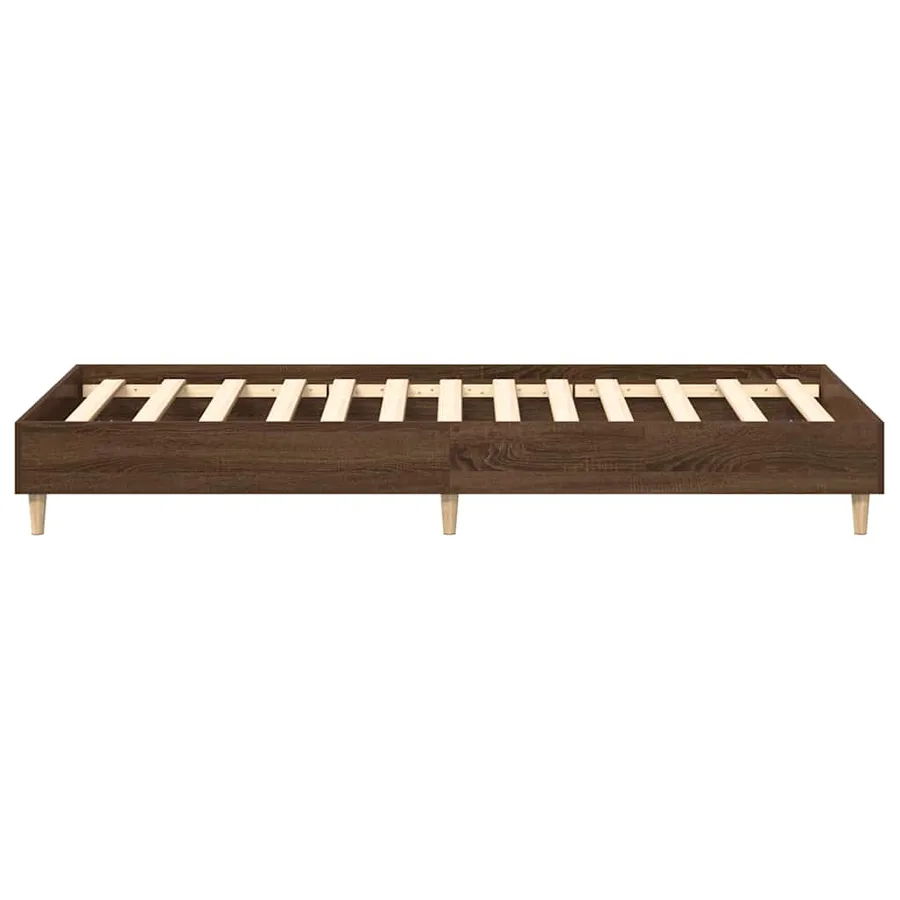 Cadre de lit sans matelas chêne marron 100x200 cm - 6