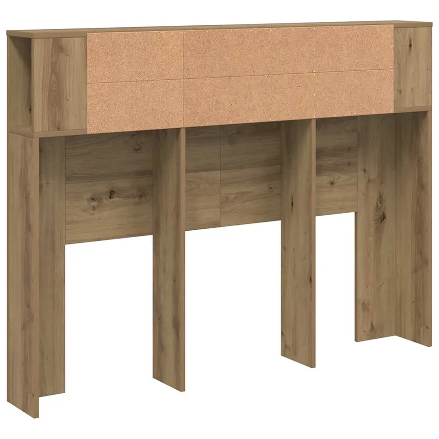 Armoire à tête de lit Chêne artisanal 140 x 18,5 x 102,5 cm Bois d'ingénierie - 6