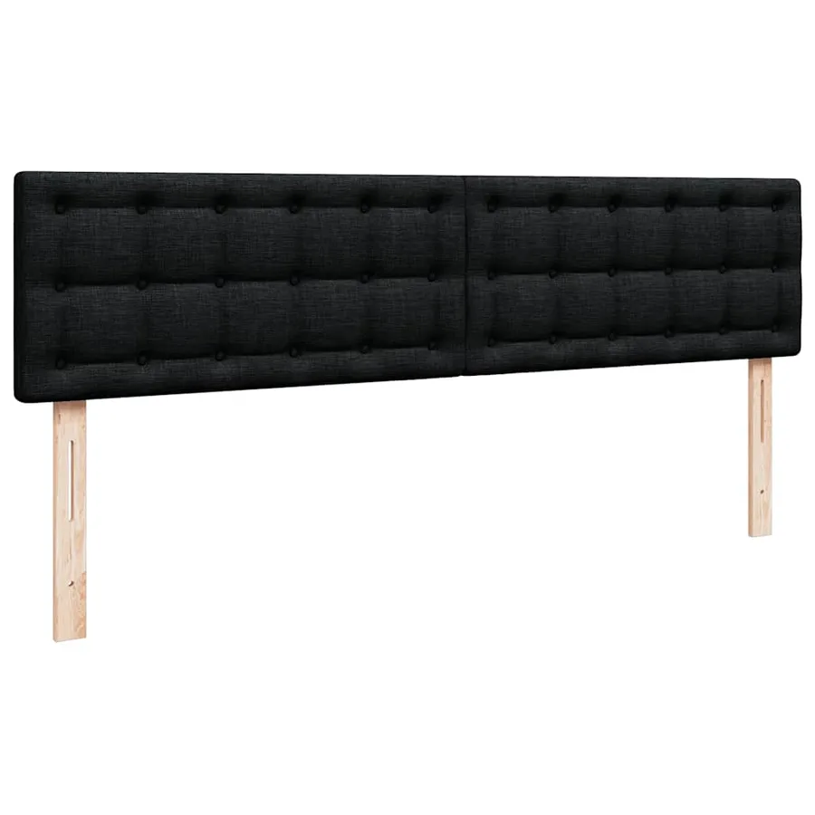 Lit ottoman avec matelas et LED Noir 180x200cm tissu - 10