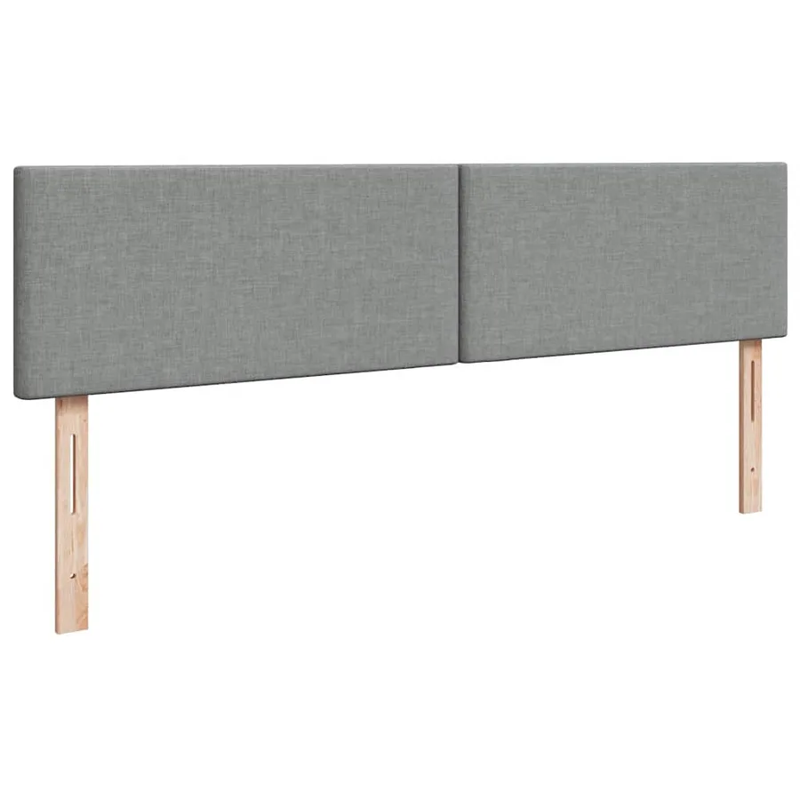 Cadre de lit ottoman avec matelas gris clair 200x200 cm tissu - 9