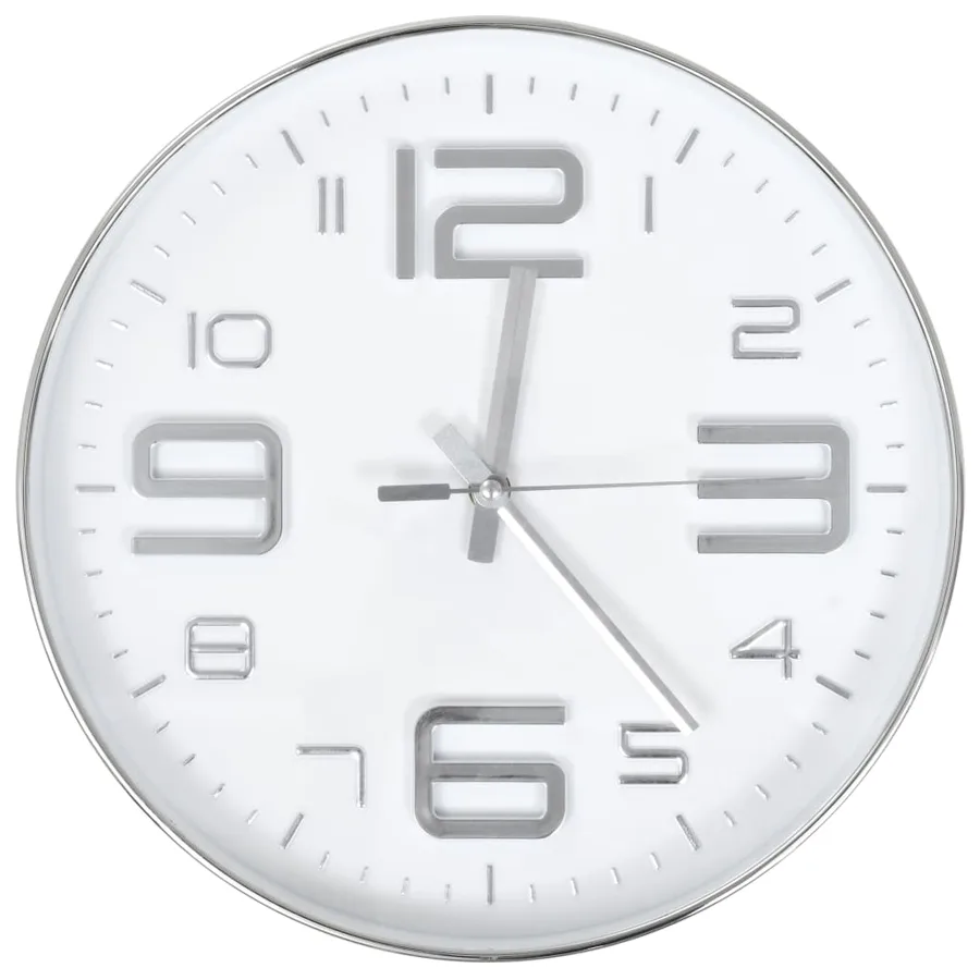 Horloge murale 30 cm Argenté - 2