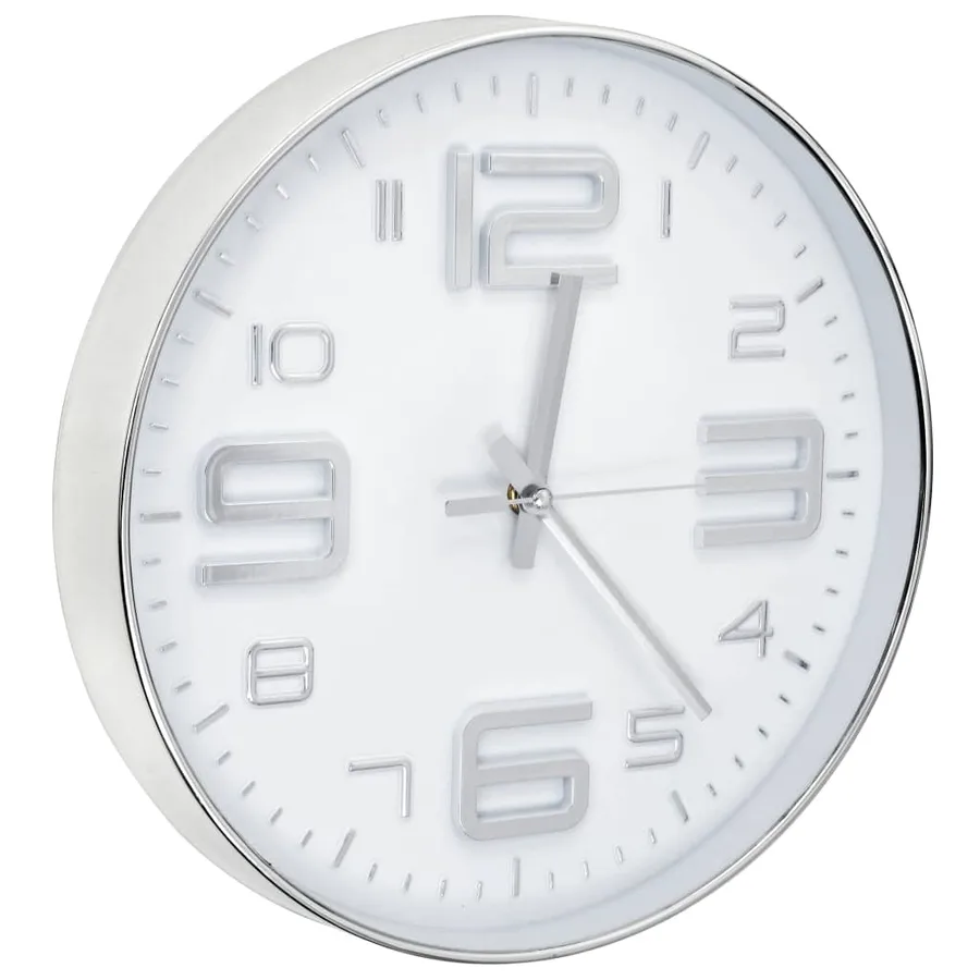 Horloge murale 30 cm Argenté - 3
