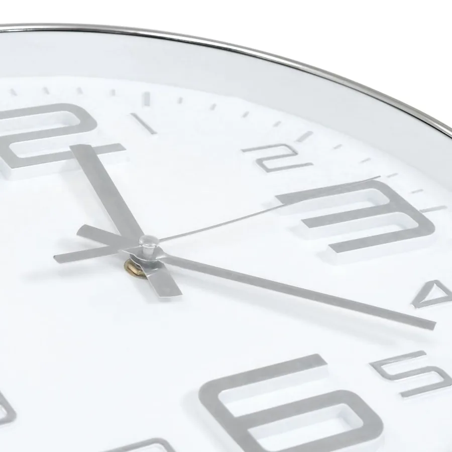 Horloge murale 30 cm Argenté - 4