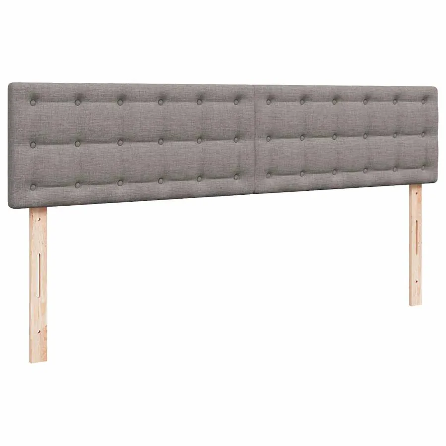 Cadre de lit ottoman avec matelas taupe 200x200 cm tissu - 8