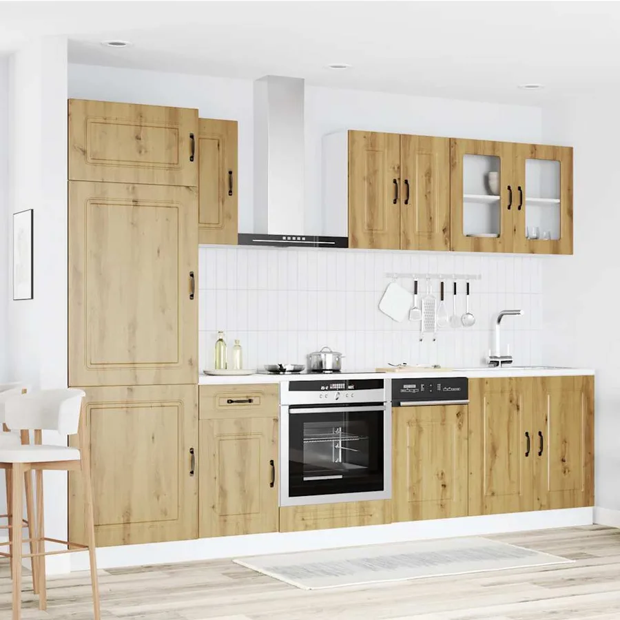 Ensemble d'armoires de cuisine 8 pcs Kalmar bois d'ingénierie - 3