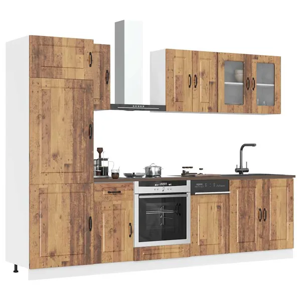 Ensemble d'armoires de cuisine 8 pcs Kalmar bois d'ingénierie