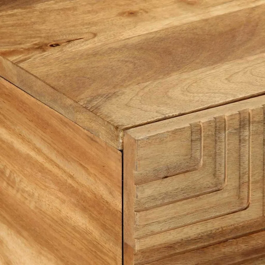 Table basse marron 100x54x40 cm bois massif de manguier - 6