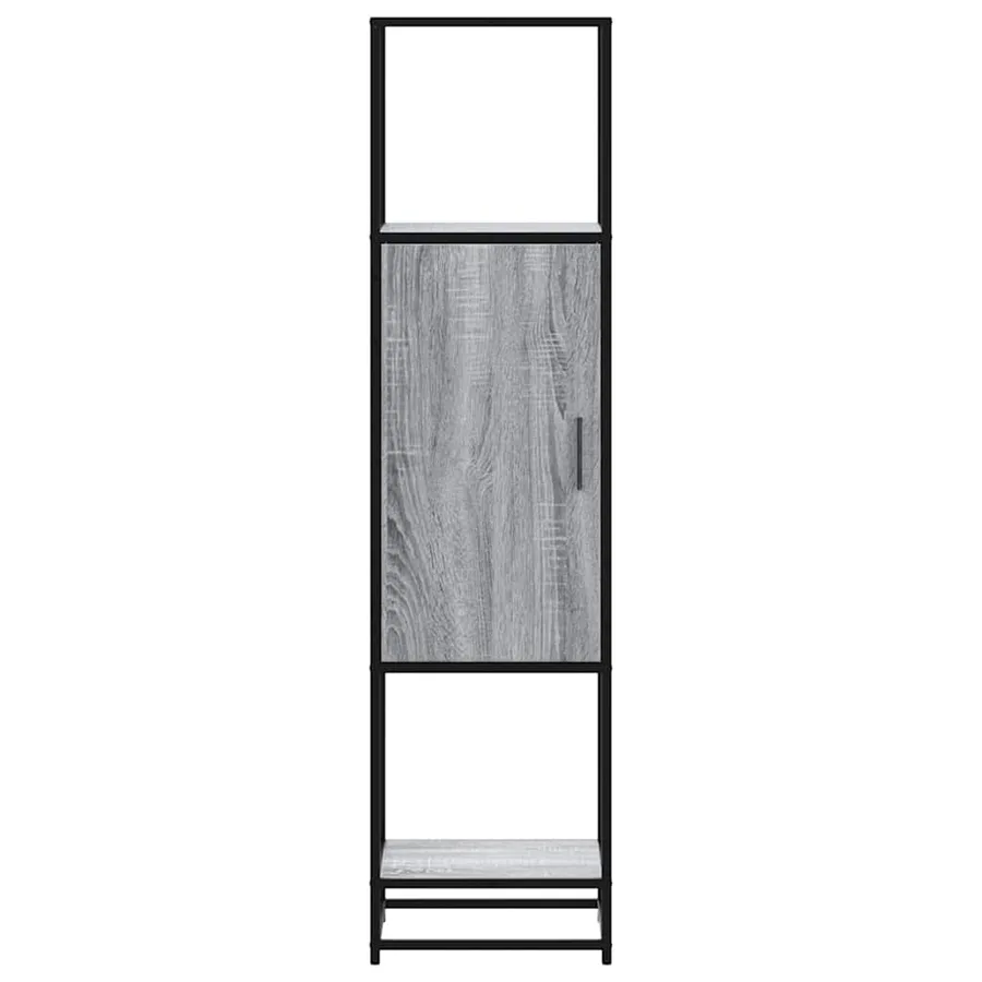 Buffet haut sonoma gris 35,5x35x139 cm bois d'ingénierie métal - 4