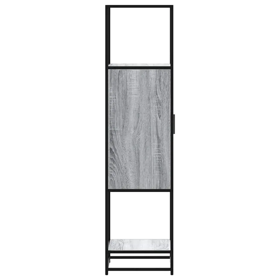 Buffet haut sonoma gris 35,5x35x139 cm bois d'ingénierie métal - 6