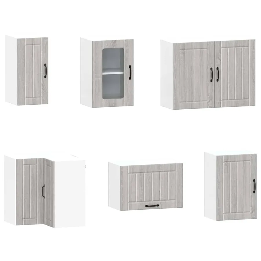 Ensemble d'armoires de cuisine 11 pcs Kalmar bois d'ingénierie - 5