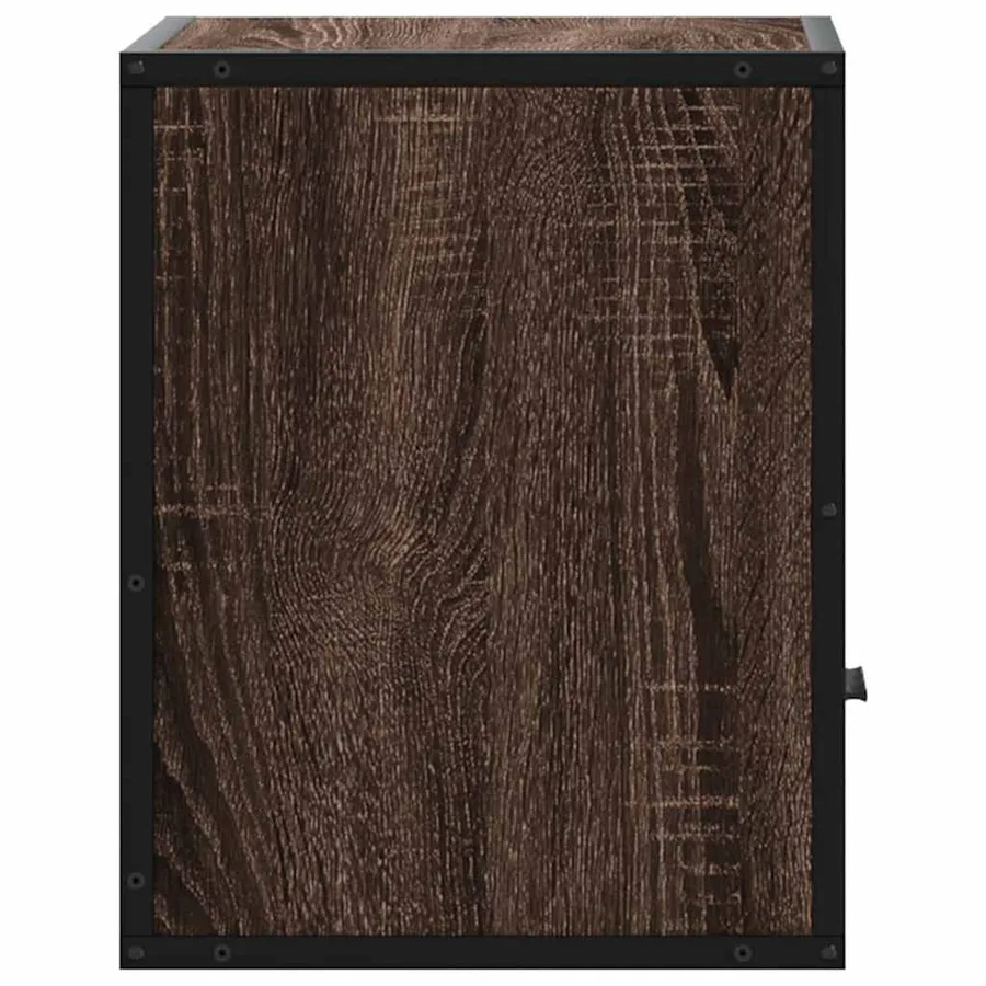 Table de chevet murale chêne marron 40x31x39,5 cm - 6