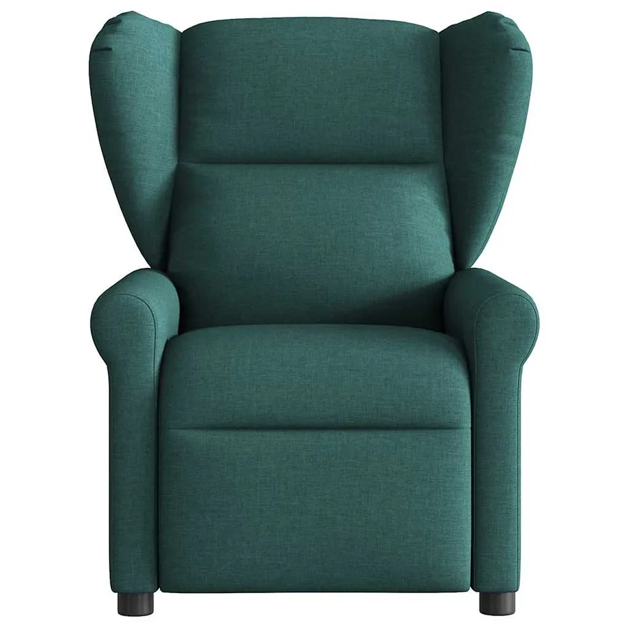Fauteuil de massage inclinable Vert foncé Tissu - 3