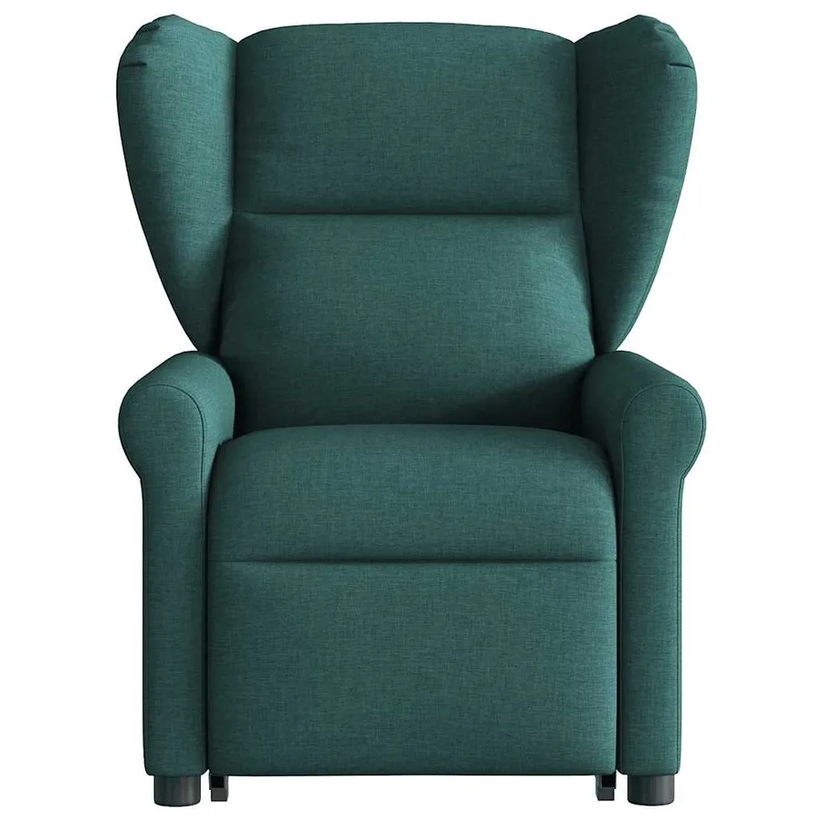 Fauteuil inclinable de massage électrique Vert foncé Tissu - 4