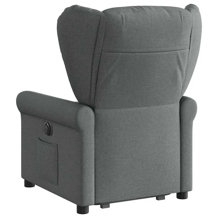 Fauteuil inclinable Gris foncé Tissu - 6
