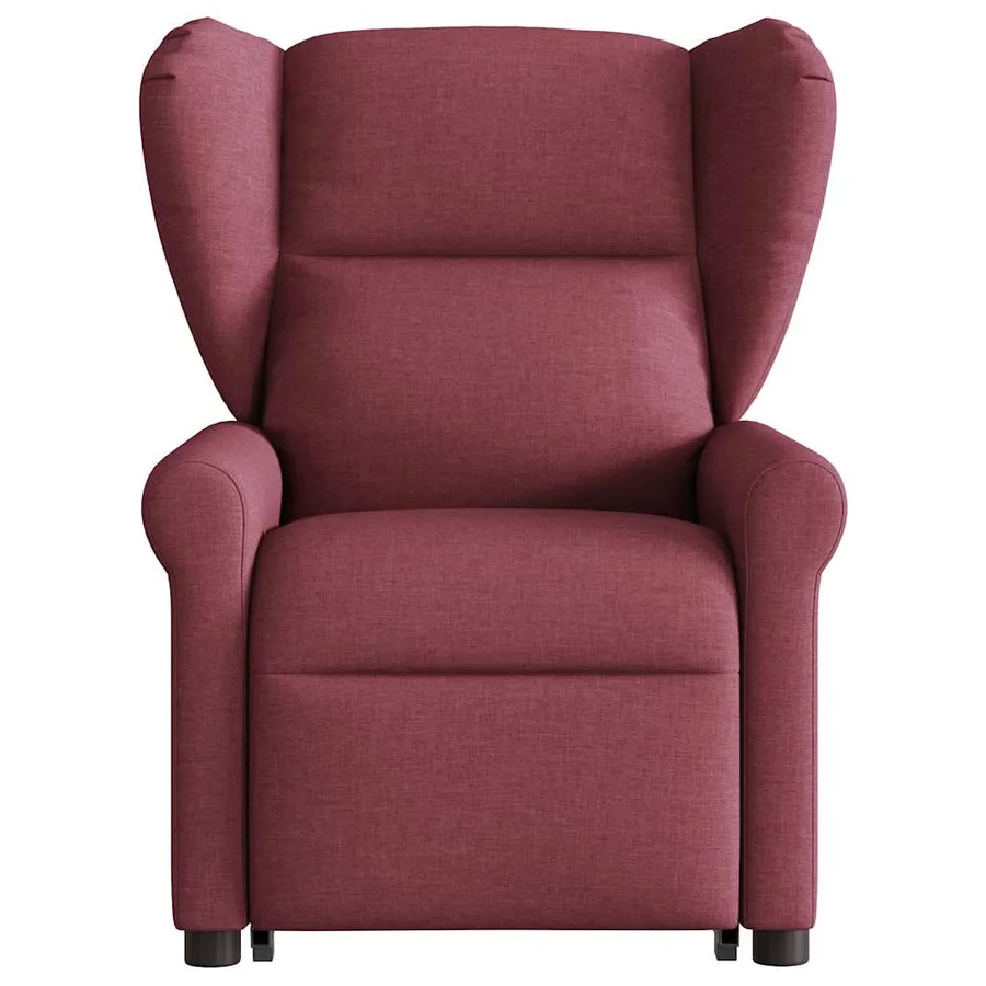 Fauteuil inclinable rouge bordeaux tissu - 4