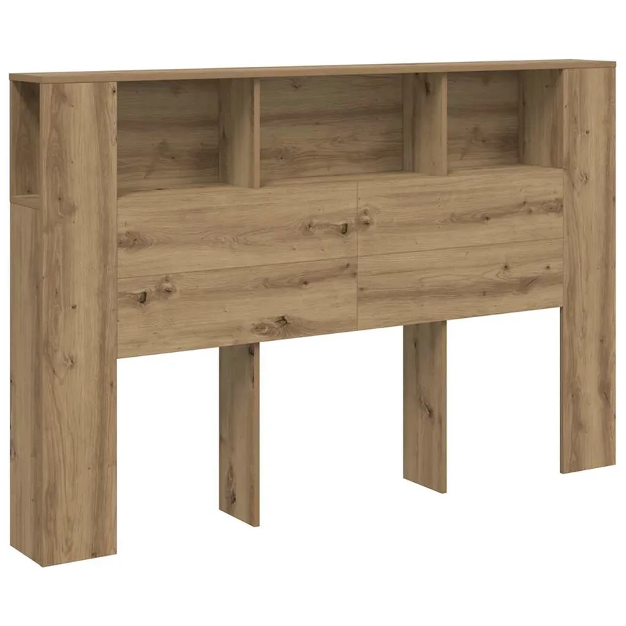 Armoire à tête de lit Chêne artisanal 160 x 18,5 x 103,5 cm Bois d'ingénierie - 2