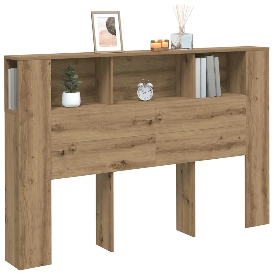 Armoire à tête de lit Chêne artisanal 160 x 18,5 x 103,5 cm Bois d'ingénierie - 3