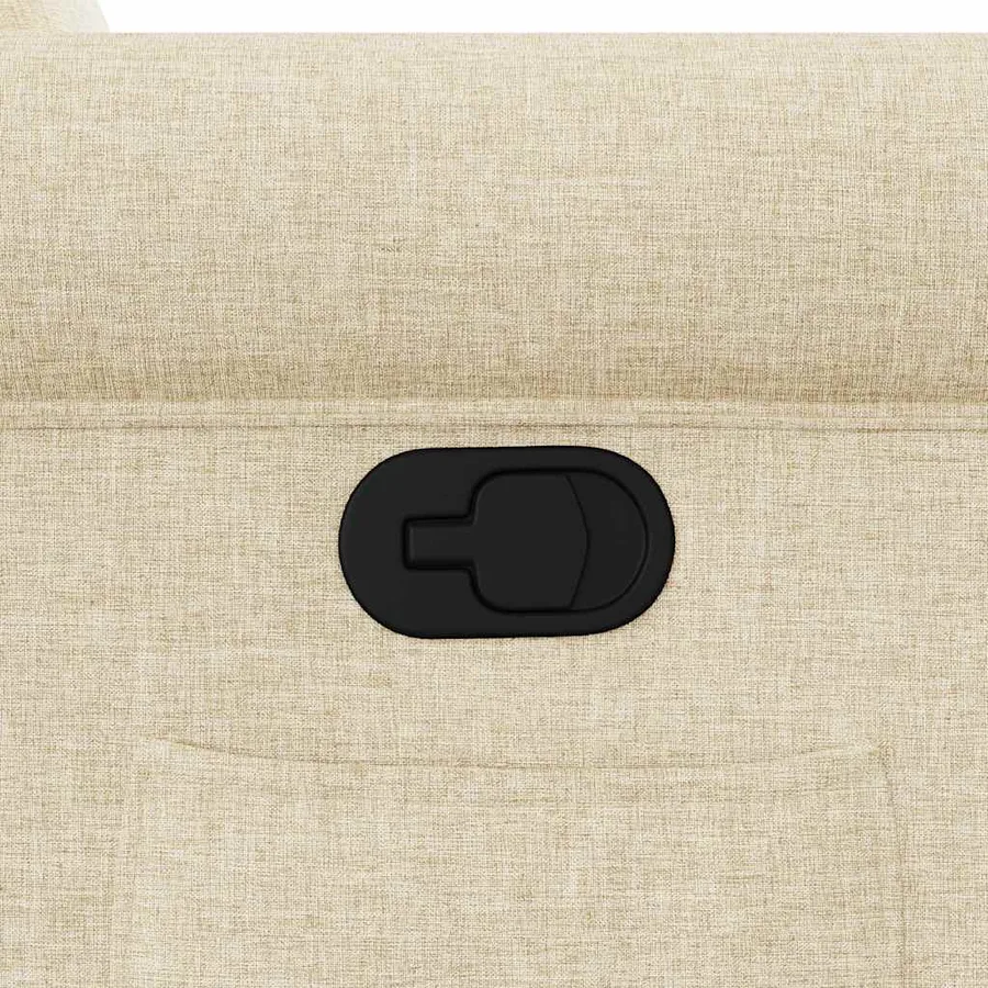 Fauteuil inclinable Crème Tissu - 9