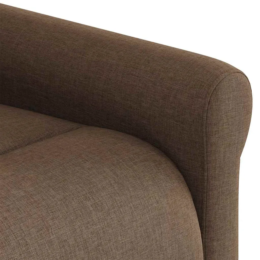 Fauteuil de massage inclinable Marron Tissu - 9