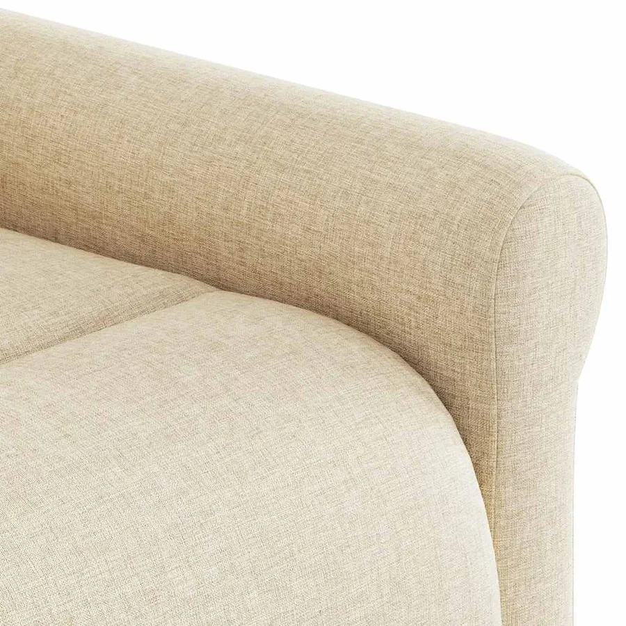 Fauteuil inclinable Crème Tissu - 11