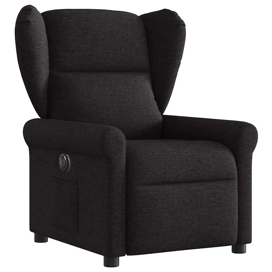 Fauteuil inclinable électrique Noir Tissu - 3