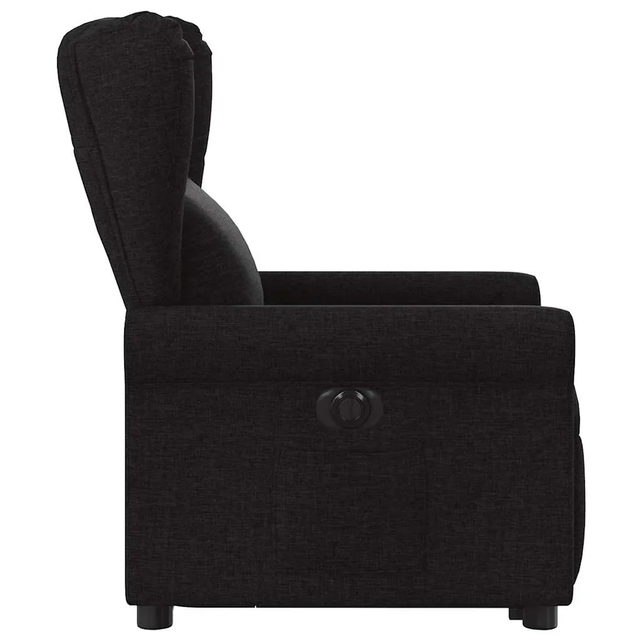 Fauteuil inclinable électrique noir tissu - 5