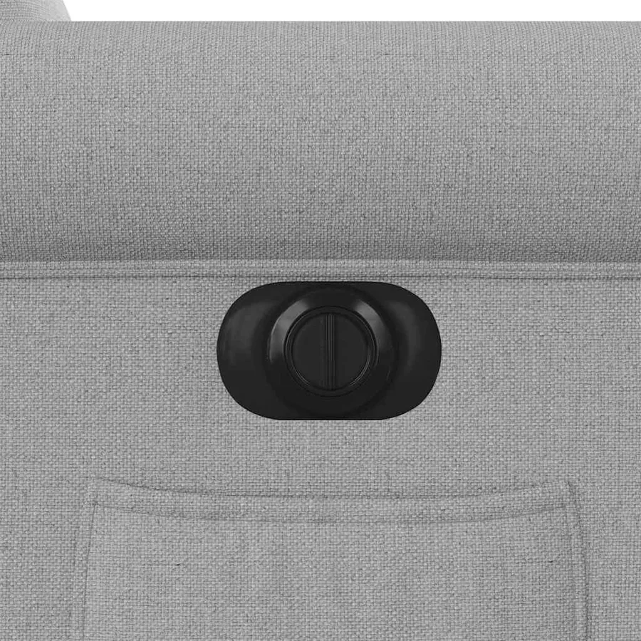 Fauteuil inclinable électrique gris nuage tissu - 12