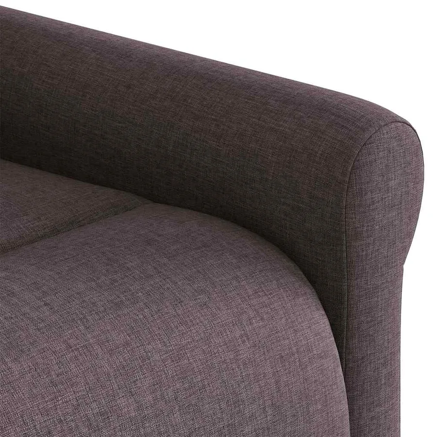 Fauteuil inclinable de massage Marron foncé Tissu - 11