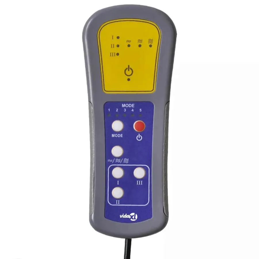 Fauteuil inclinable de massage Marron foncé Tissu - 14