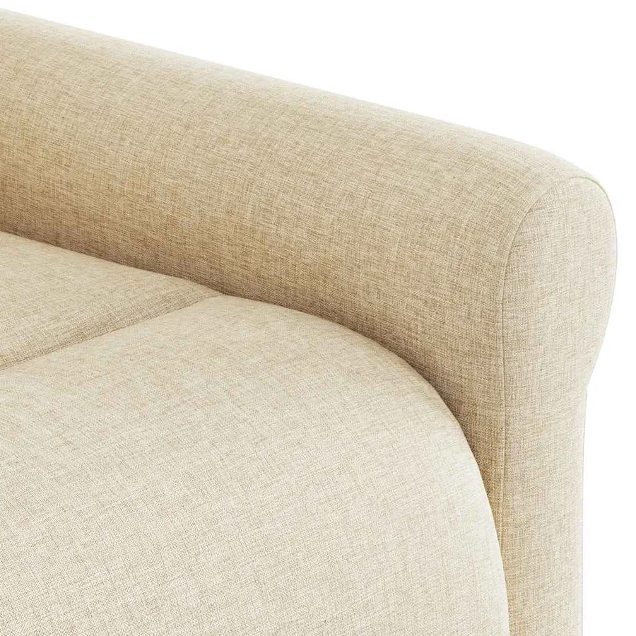 Fauteuil inclinable de massage électrique Crème Tissu - 12