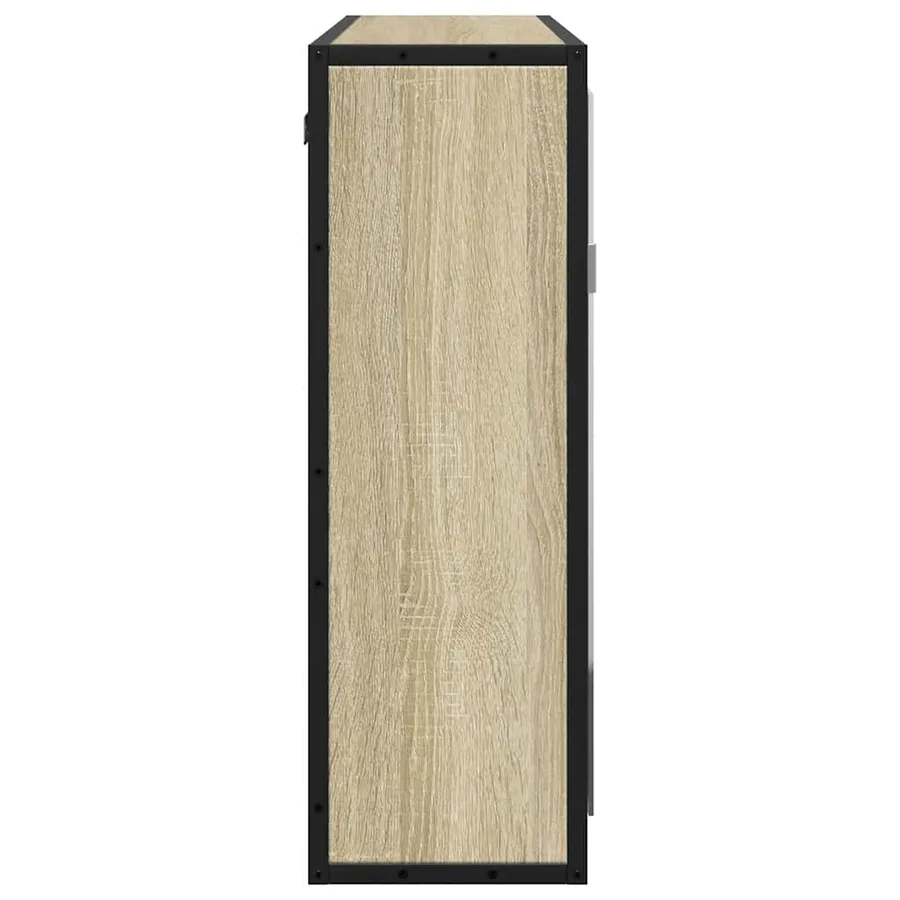 Armoire de salle de bain avec miroir Chêne Sonoma 65 x 20 x 60 cm Bois d'ingénierie - 6