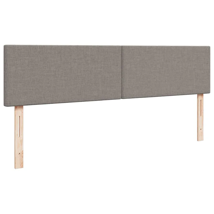 Cadre de lit ottoman avec matelas taupe 160x200 cm tissu - 9