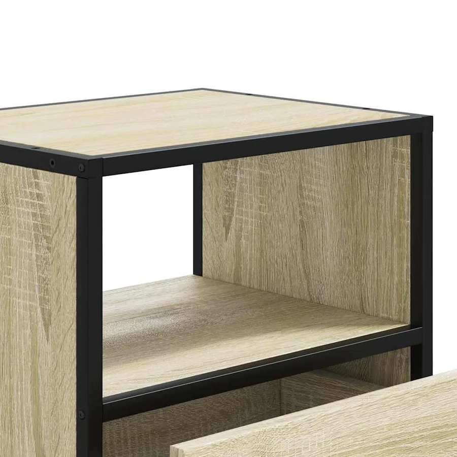 Tables de chevet murales 2 pcs chêne sonoma 40x31x39,5 cm - 10