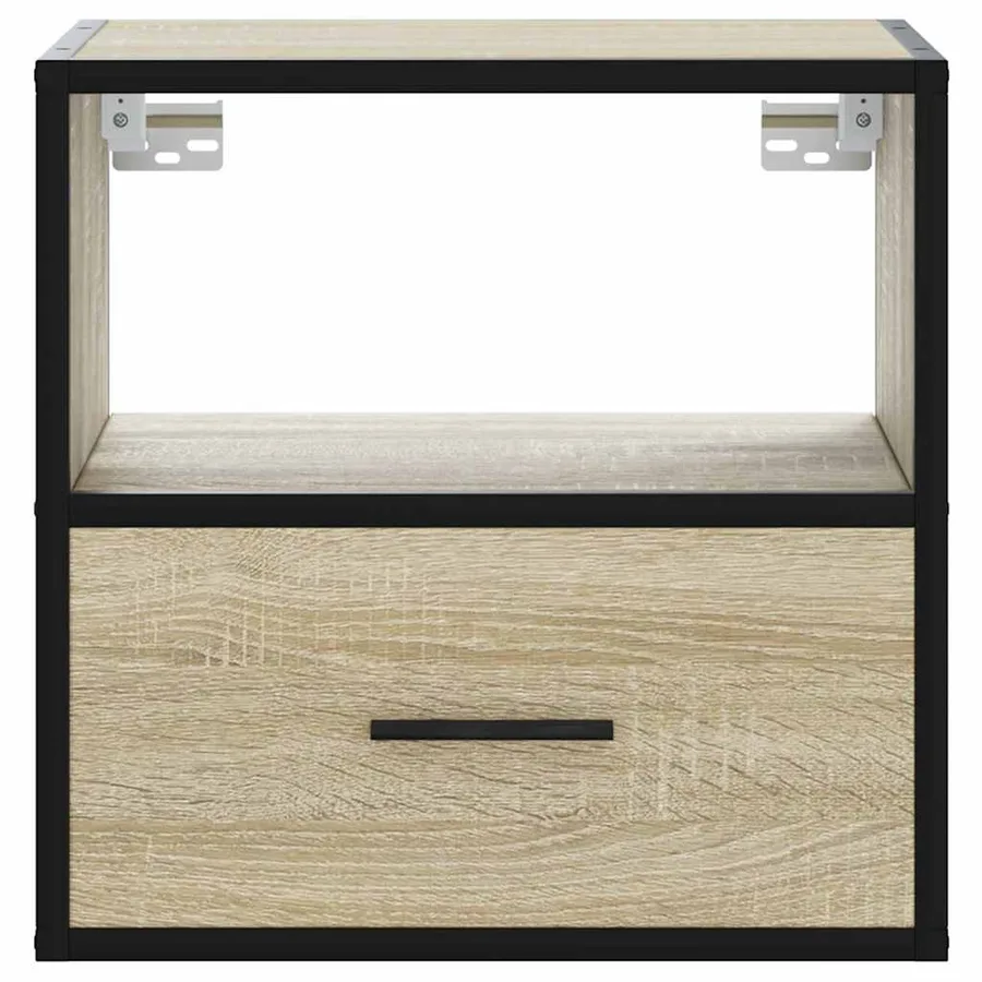 Tables de chevet murales 2 pcs chêne sonoma 40x31x39,5 cm - 5