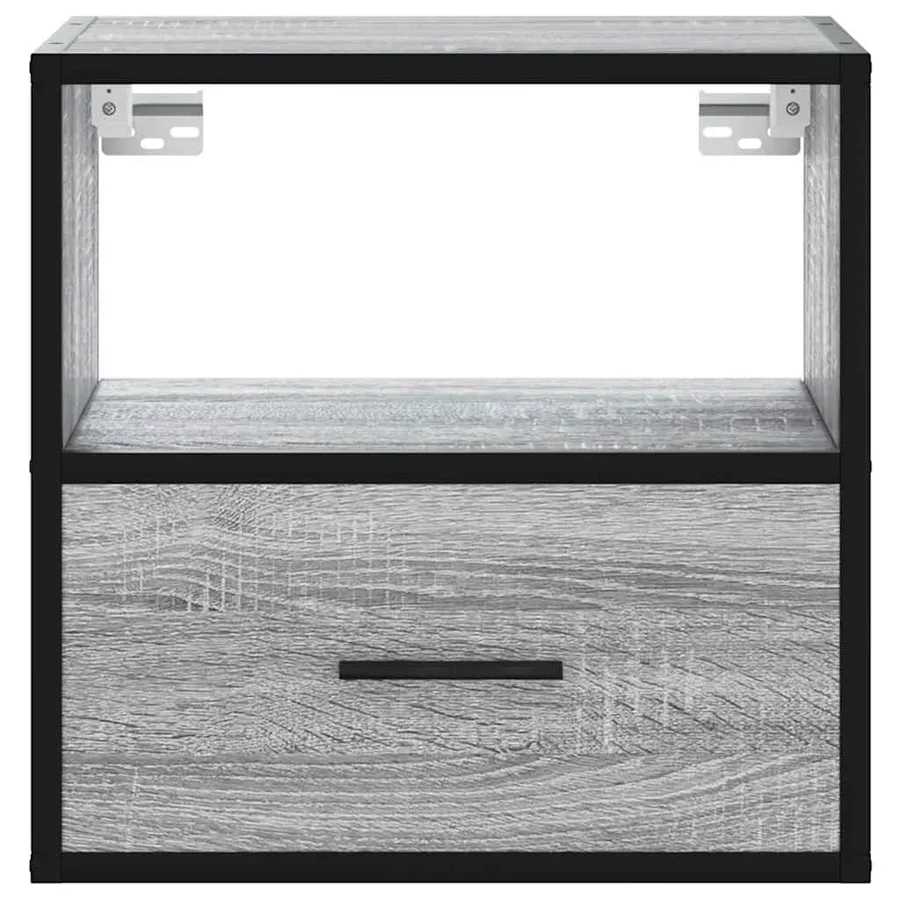 Table de chevet murale sonoma gris 40x31x39,5 cm - 5