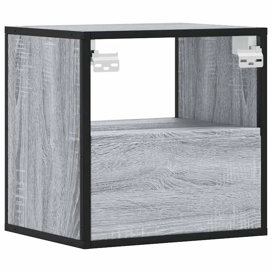 Table de chevet murale sonoma gris 40x31x39,5 cm - 7