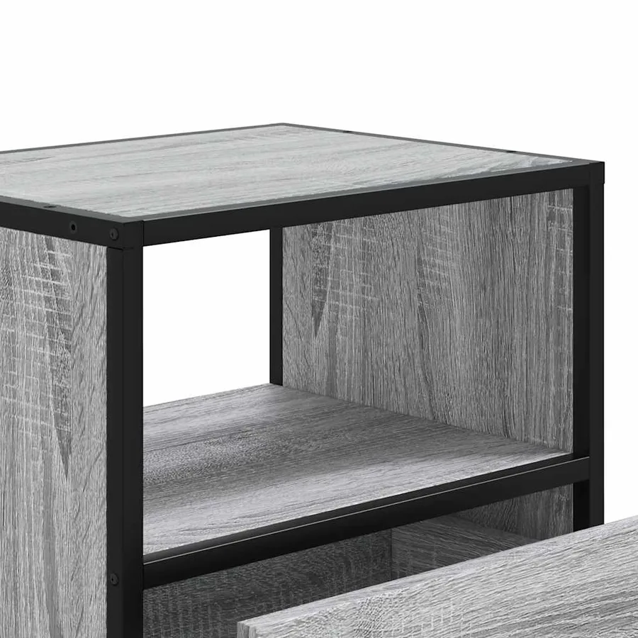 Table de chevet murale sonoma gris 40x31x39,5 cm - 9