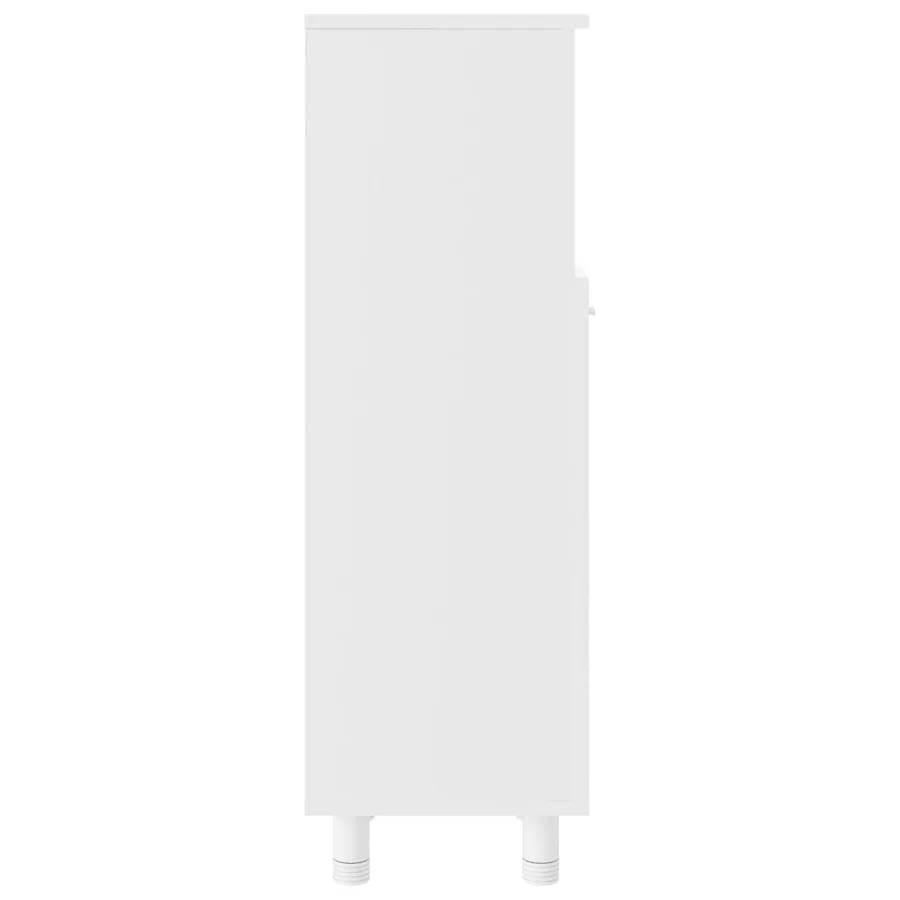 Armoire de salle de bain Blanc 30x30x95 cm Bois d'ingénierie - 6