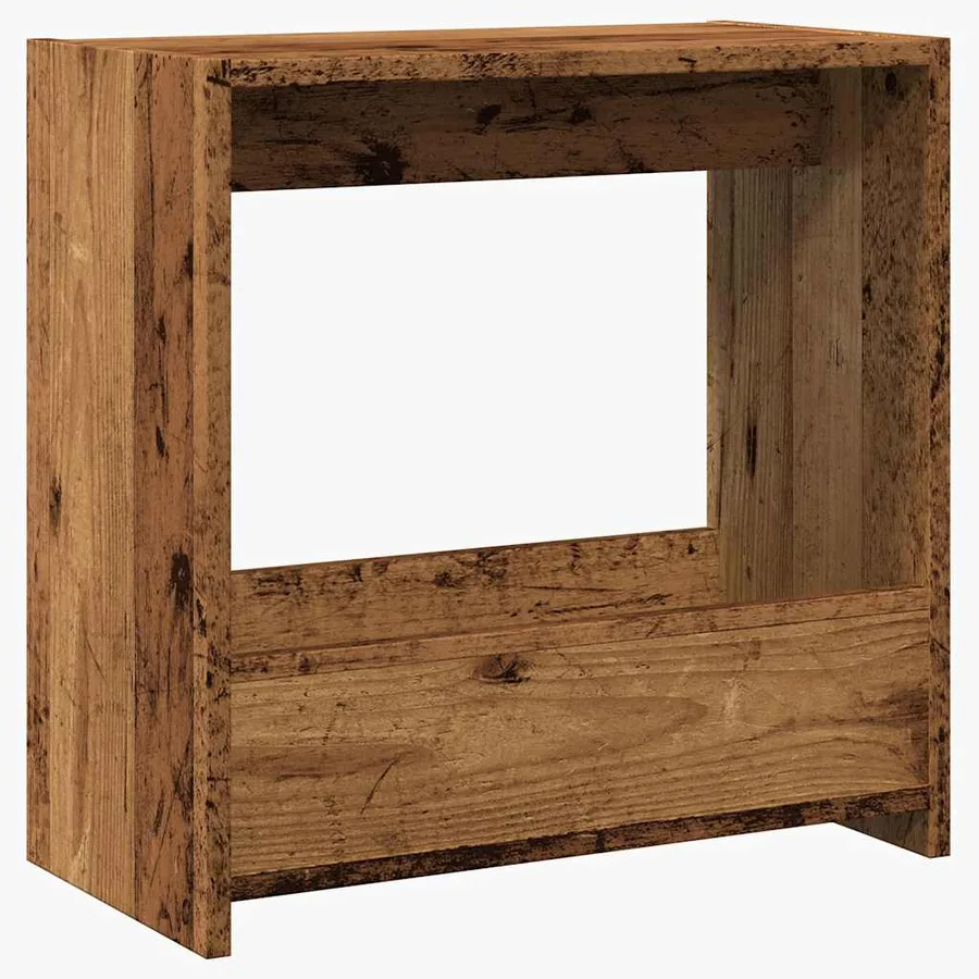 Table d'appoint vieux bois 50x26x50 cm bois d'ingénierie - 6