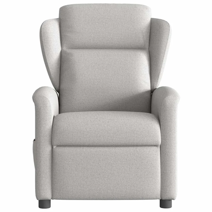 Fauteuil de massage inclinable gris nuage tissu - 3